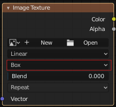 Box Projection in Image Texture Nodes